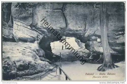 Sächsische Schweiz - Kuhstall - äussere Höhle