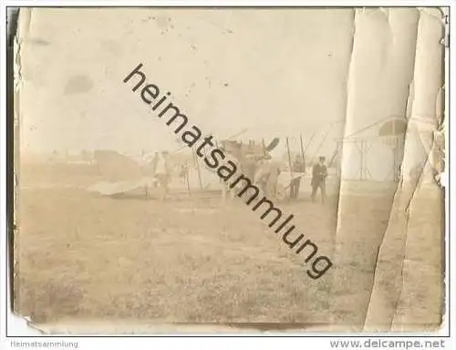 Hamburg - Flugzeug - Foto ca. 10,5 x 8 cm - 1913