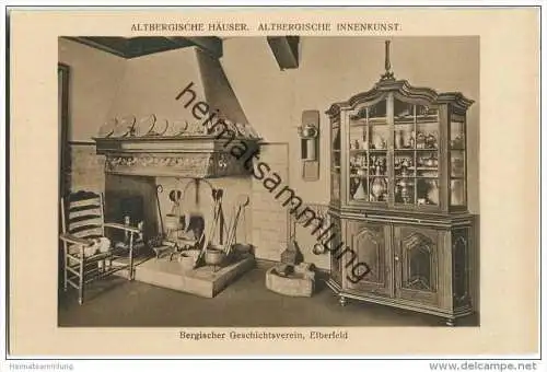 Elberfeld - Bergischer Gechichtsverein - Altbergische Häuser - Altbergische Innenkunst