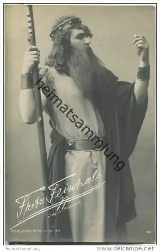 Fritz Feinhals als Wotan in Rheingold - Baritonist und Königlich-Bayerischer Kammersänger - Foto-AK