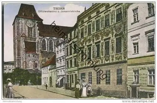 Thorn - Torun - Offizierskasino - Johanniskirche - Feldpost S.B Rekruten-Depot I Pion. Bat. No 17