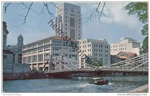 Singapore - The Bank of China Building - Cavanagh Bridge 50er Jahre