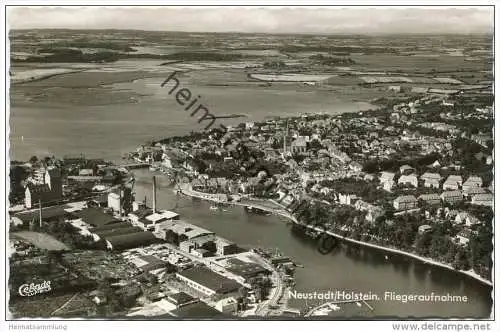 Neustadt Holstein - Fliegeraufnahme - Foto-AK