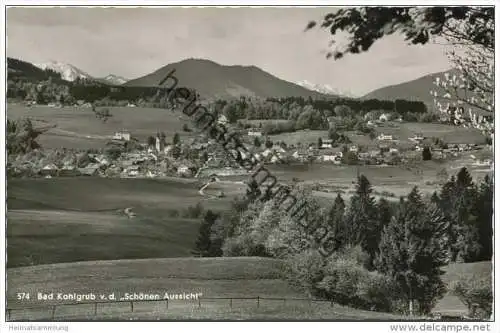 Bad Kohlgrub von der schönen Aussicht - Foto-AK