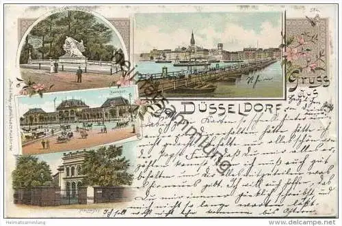 Düsseldorf - Kriegerdenkmal - Rheinbrücke - Bahnhof - Malkasten