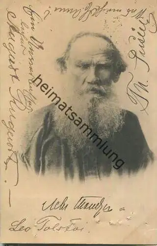 Leo Tolstoi - Druckautogramm