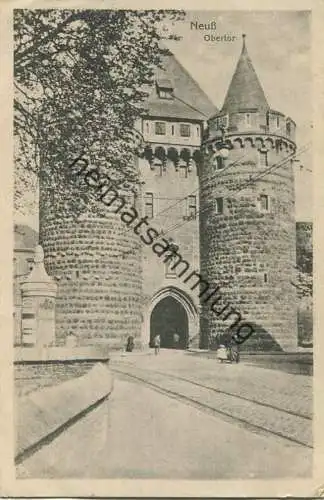 Neuss - Obertor - Rückseite beschrieben 1917