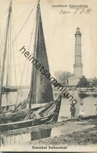 Swinoujscie - Swinemünde - Leuchtturm - Verlag M. Hertzfeldt Stettin