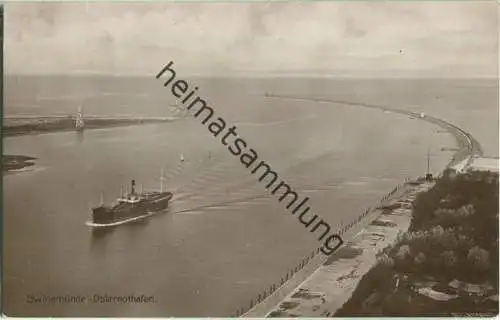 Swinoujscie - Swinemünde - Schiff - Foto-Ansichtskarte - Verlag Siegmund Weil Stettin