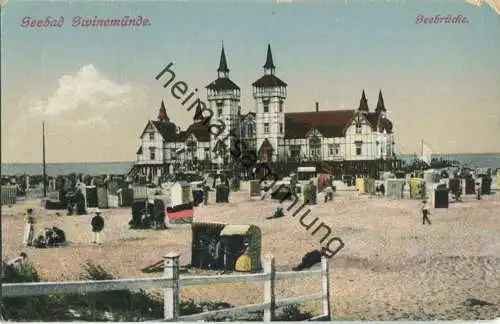 Swinoujscie - Swinemünde - Seebrücke - Verlag Siegmund Weil Stettin