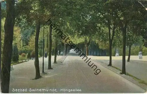 Swinoujscie - Swinemünde - Königsallee - Verlag Siegmund Weil Stettin