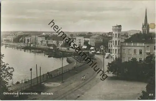 Swinoujscie - Swinemünde - Bollwerk - Foto-Ansichtskarte - Verlag H. Rubin & Co. Dresden