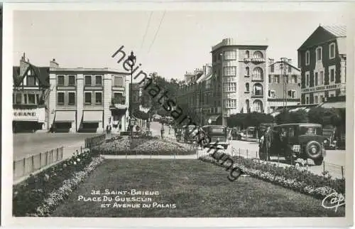 Saint-Brieuc - Place du Guesclin - Avenue du Palais - Foto-AK - Verlag C.A.P. Paris