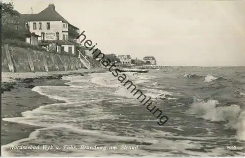 Wyk auf Föhr - Deppe's Hotel - Foto-Ansichtskarte - Verlag Geyer & Co Breslau