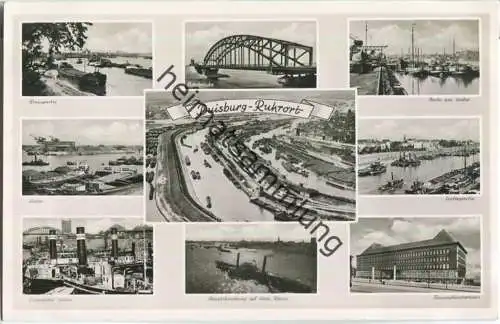 Duisburg-Ruhrort - Tausendfensterhaus - Eisenbahn-Hafen - Foto-AK - Verlag Cramers Kunstanstalt Dortmund