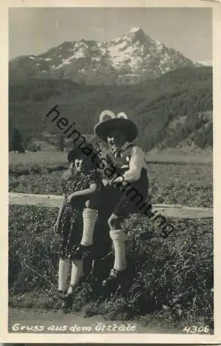 Ötztal - Kinder - Trachten - Foto-Ansichtskarte - Verlag Much Heiss Innsbruck