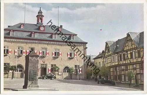 Linz am Rhein - Marktplatz - Rathaus - Verlag W. Giradet Essen