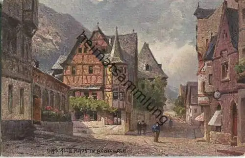 Bacharach - Altes Haus - Künstler-Ansichtskarte