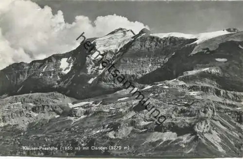 Klausen-Passhöhe - Foto-AK - Verlag Photoglob-Wehrli Zürich