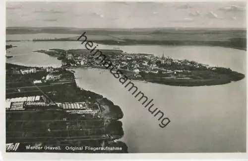 Werder (Havel) - Fliegeraufnahme - Foto-AK 30er Jahre - Verlag W. Meyerheim Berlin