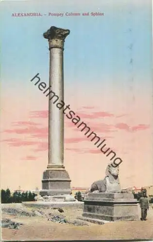 Alexandria - Pompey Column and Sphinx