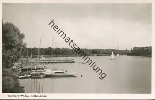 Duisburg-Wedau - Barbara-See - Foto-AK 60er Jahre - Verlag Cramers Kunstanstalt Dortmund