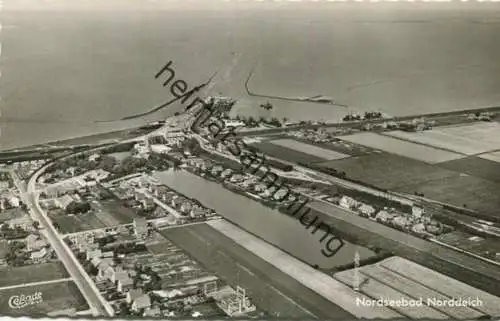 Norden-Norddeich - Nordseebad - Luftaufnahme - Foto-AK 60er Jahre - Verlag Cramers Dortmund