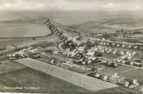 Norden-Norddeich - Nordseebad - Luftaufnahme - Foto-AK 60er Jahre - Verlag Cramers Dortmund