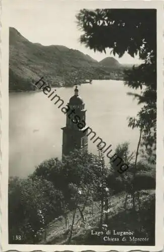 Schweiz - Lago di Lugano - Chiesa di Morcote - Foto-AK