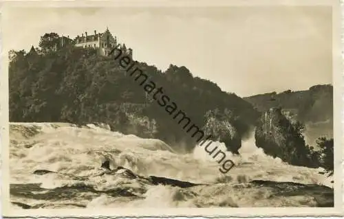 Schweiz - Rheinfall und Schloss Laufen - Foto-AK