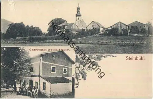 Steinbühl - Gastwirtschaft von Johann Schaffer - Verlag A. Gläser Straubing