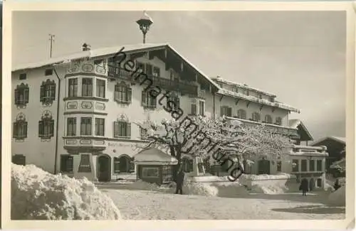 Reit im Winkl - Gasthof und Pension Unterwirt - Foto-Ansichtskarte - Verlag Photo-Zeitz Reit i. Winkl