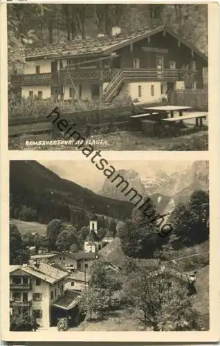 Ramsau - Ramsauer Touristenlager - Foto-Ansichtskarte - Verlag Foto Karsten München