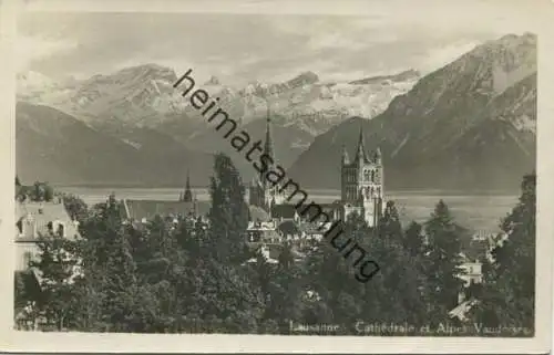 Schweiz - Lausanne et Alpes Vaudoises - Foto-AK gel. 1931