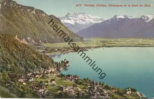 Schweiz - Territet Chillon Villneuve et la Dent du Midi