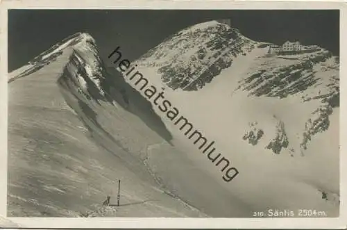 Schweiz - Säntis - Foto-AK - Verlag Hans Gross St. Fiden gel. 1929