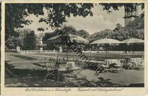 Bad Dürkheim - Kurpark mit Ostertagdenkmal - Verlag Baumann & Sohn Bad Dürkheim