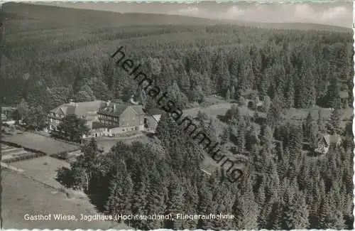 Fleckenberg - Gasthof Wiese - Fliegeraufnahme - Foto-Ansichtskarte - Verlag Cramers Dortmund 50er Jahre