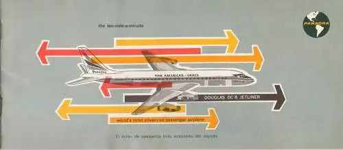 PANAGRA Pan American Grace - Duglas DC-8 Jetliner - 26 Seiten 1960