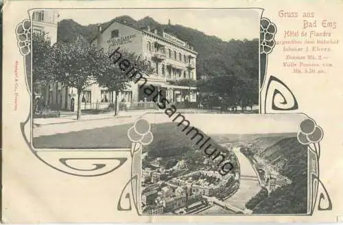 Bad Ems - Hotel de Flandre - Inhaber I. Eberz