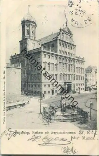 Augsburg - Rathaus - Augustusbrunnen
