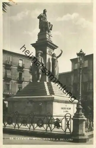 Catania - Monumento a Bellini - Foto-AK 1942 Vera Fotografia