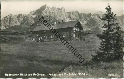 Radstädter Hütte am Rossbrand - Dachstein - Verlag P. Ledermann Wien