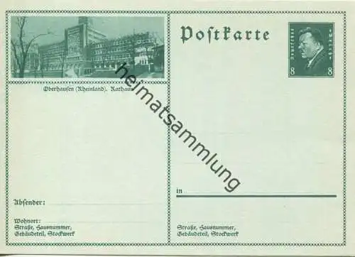 Oberhausen - Bildpostkarte 1930 - Ganzsache