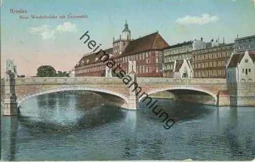 Wroclaw - Breslau - Neue Werderbrücke - Universität - Feldpost