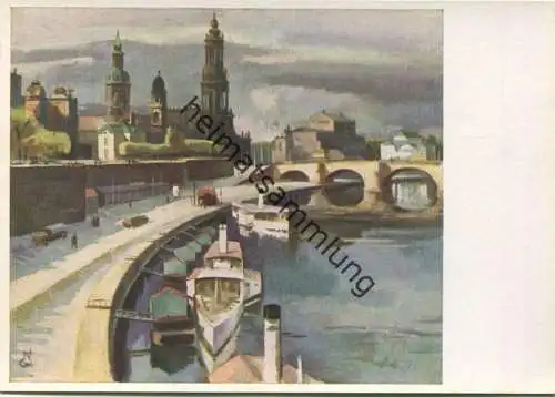 Brühlsche Terrasse - Künstler-Hilfswerk 1937 - Georg Neugebauer Dresden - Bild 15/III - Verlag Wilhelm und Bertha von Ba