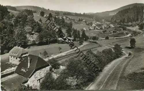 Huzenbach - Bahnhof - Foto-AK - Verlag Gebr. Metz Tübingen