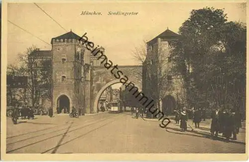 München - Sendlingertor - Strassenbahn - Verlag C. Lampe Innsbruck