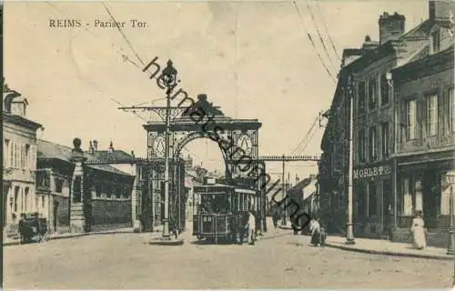 Reims - Pariser Tor - Strassenbahn - Feldpost