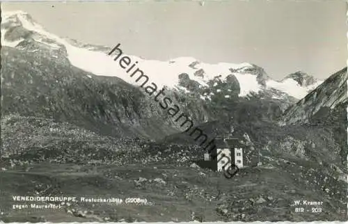 Rostockerhütte - Venedigergruppe - Maurertal - Foto-Ansichtskarte